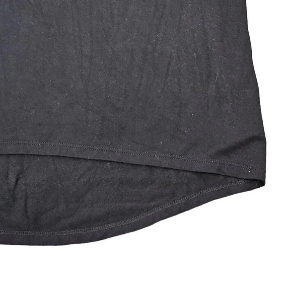 Cable & Gauge Women's Top Size M Short Sleeve Cold Shoulder Grommets Black - Picture 8 of 10